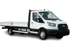 Van Hire Didsbury - White Ford Transit Dropside Van - Van hire Didsbury